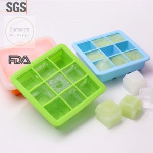【SG Seller🇸🇬】 9/15 Cube Safety Freezer Baby Silicone Food Preservation Box l Silicone Ice Cube Tray with Lid