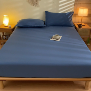 1PC Fully Garterized Bedsheet Korean Plain Bed Sheet No Gusot Hotel Quality Fitted Sheet(No Pillowcase)