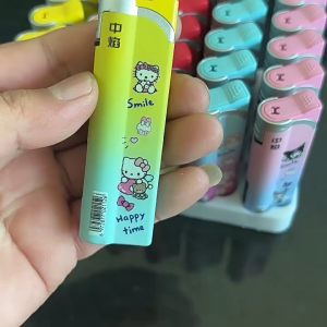 Ready Stock - 2025 Cartoon Flip-Top Jet Lighter · Windproof Blue Flame · Stylish & Refillable