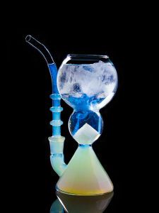 Inmeet Absinthe Glass/Glass Cup with Straw/Cocktail Glass/High Borosilicate Heat-Resistant Glass Cup