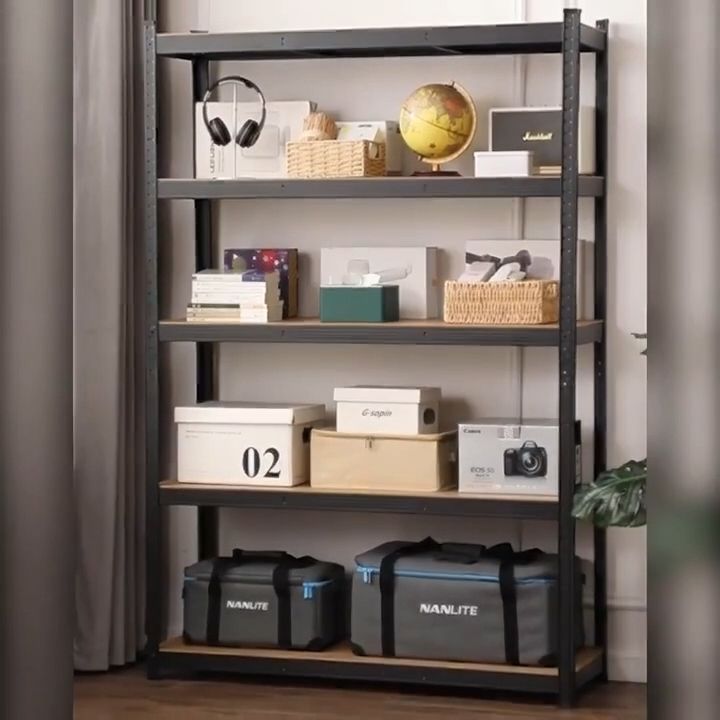 Load 500KG Boltless Steel Rack Shelves Racks 5 layer Steel Rack Shelves