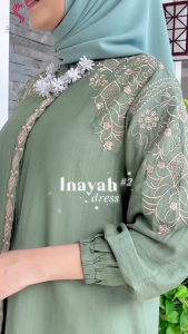 GAMIS KONDANGAN MEWAH ELEGAN UKURAN M L XL XXL XXXL BAHAN PLO LINEN MIX BORDIR BUSUI DRESS PESTA