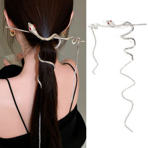 【♡Lovely girls house♡】Fashion Serpentine Snake Shape Hair Stick Hair Clip for Women Ins Vintage Hair Accessories