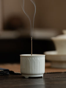 Đồng Phục Hương Bằng Gốm Trắng Phong Cách Song Dynasty Tủ Đựng Hương Nhỏ Sáng Tạo Đài Đựng Hương Gỗ Đàn Hương Dùng Trong Gia Đình