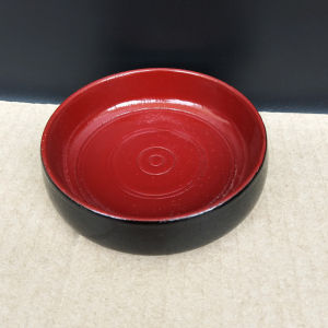 Creative Small round Chinese Style Dip Plate Wooden Dinnerware Matte Finish Pure Color Solid Wood Utensils for Dining Table