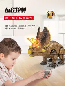 Đồ Chơi Khủng Long Điện Từ Xa Cho Trẻ Em Mô Hình Rồng Tam Giác Hoạt Hình Phát Sáng Kỷ Jura Cho Bé Trai Từ 3-15 Tuổi