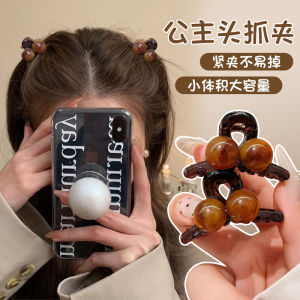 Princess Style Cherry Design Hair Claw Clip Amber Color Womens Fashion Accessory Hairdressing Tool out New 2024