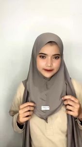 HIJAB PASHMINA 2 in 1 INSTAN JERSEY OVAL INNER TUTUP LEHER|| HIJAB PASHMINA INSTAN JERSEY OVAL PLUS INNER /Pashmina
