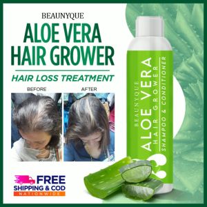 Aloe Vera Hair Grower Shampoo and Conditioner 250mL with Biotin and Castor Oil for Hair Loss Treatment