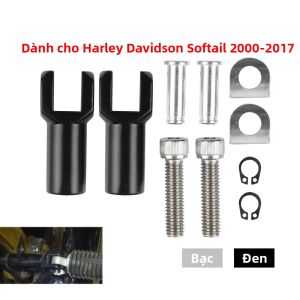 Giá Đỡ Chân Xe Máy Harley Davidson Softail 2000-2017 Hỗ Trợ Gắn Yên Phụ 3-3/8 Hợp Kim Thép Clevis