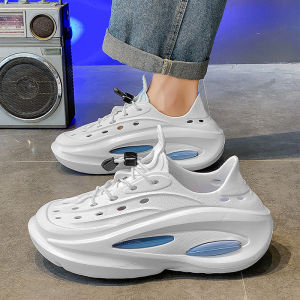 Giày Nam Ngoài Trời Thoải Mái Giày Sandal Đầy Đủ Rỗng Ra Ngoài Trời Thiết Kế Mùa Hè 2024 Mới款 Giày Đi Biển Đế Dày Câu Cá