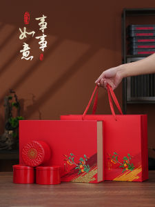 Three-Canister Iron Goddess Tea Gift Box Empty Box Universal for Half-Pound One-Pound Ancient Tree Red Tea Packaging Box