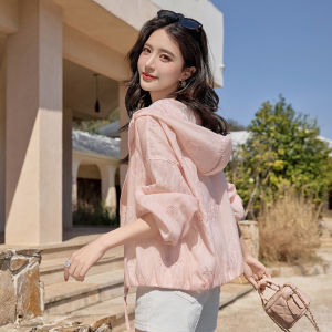 MANWUJINGLING | UV Protection New Chinese Style Short Light Pink Jacket