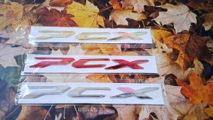 Emblem honda pcx 150 chrome gold merah /emblem logo timbul PCX / Logo timbul pcx chrome / emblem Honda pcx 3d timbul