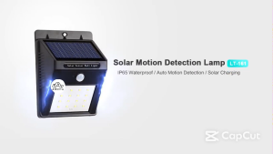 Lampu Taman 30 LED Tenaga Surya Solar Bentuk Kotak Tempel Tembok Sensor Cahaya Otomatis Menyala Putih