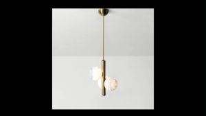 Three Glass Balls LED Chandelier Modern Nordic Style Diningroom Bedsides Ceiling Hanging Lamp