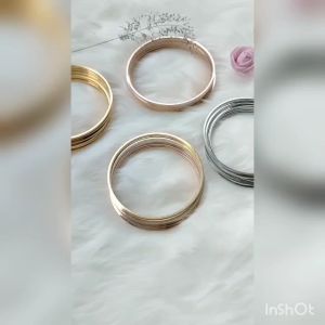 GELANG KERONCONG TITANIUM KEKINIAN rosegold AWET DAN TIDAK LUNTUR