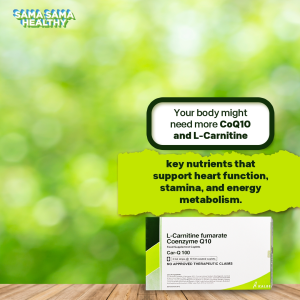 Reseller Pack 12 x 30 caps - L-Carnitine 500mg + Coenzyme Q10 100mg - Car Q Heart Supplement