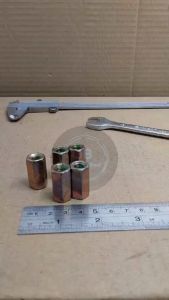 LONG NUT M8X25 KUNING MUR PANJANG M8 X 25 KUNCI 13 DRAT 12 PITCH DRAT 1.25 PANJANG 25CM 25 CM 25MM UNTUK BAUD BAUT 12