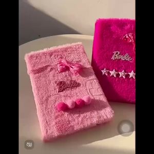 Gadis a Korea Gebu Barbie Pink Notebook Kartun Bow Sweet Student Journal Diari