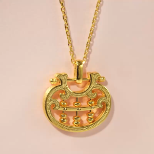 Chow Sang Sang 周生生 999.9 24K Pure Gold Chinese Gifting Collection Abacus Bead Lock Pendant for Women & Men 96324P Price-by-Weight 5.24g Gold  [Necklace not Included]