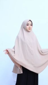 HIJAB DEWASA CRINKLE PED XXXL/KRUDUNG KRINGKEL JUMBO/JILBAB INSTAN UKURAN BESAR BY YANJAH HIJAB