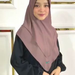 Kerudung Wanita Dewasa Terbaru Hijab Instan Khimar Shona Berbahan Seruty Premium
