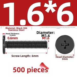 TIANZHUOJINSHU | Flat Head Large Flat Head Thin 304 Stainless Steel Screws