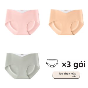 Quần lót MiiOW cho bà bầu vải cotton 100% kháng khuẩn cạp thấp nâng đỡ bụng