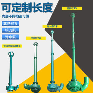 2 Inch Long Rod Sewage Pump with Choppy No Blockage in Septic Tank Industrial Cast Iron Electrically Driven Hardware Tool