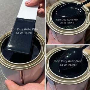 Sơn Đen pha lê lá 2K - Sơn ô tô xe máy lon 1kg