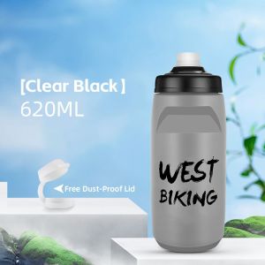 West Biking | WEST BIKING 620ml Bicycle Water Bottle Portable Outdoor Sports PP Soft Flask MTB Road Cycling Camping Gym Fitness Hiking Kettle