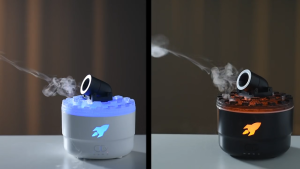 Cannon Aromatherapy Diffuser Jellyfish Spray Air Humidifier Colorful Volcanic crack Fragrance Machine 7colour Gradient Night Light