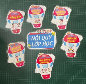 Nội quy lớp học trang trí lớp phòng học