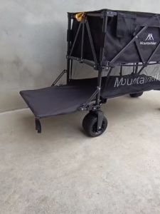 Mountain Hiker Double Deck Large Size Camping Wagon Foldable Camping Trolley Cart Hand Pull Camping Cart With Wheels Camping Tent On Car - Lazada