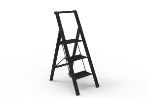 GUANGMANZHI | Adjustable Thickened Aluminum Alloy Folding Ladder 4 Steps