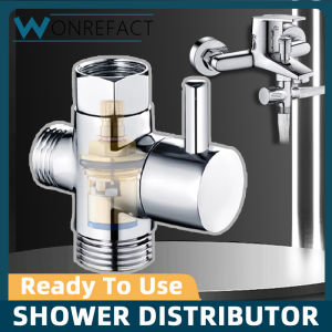 Bathroom Angle Valve Washing Machine 304 Stainless Steel Hot Cold Water 1 In 2 Out Shower Water Separator Toilet Accessories双出水水龙头