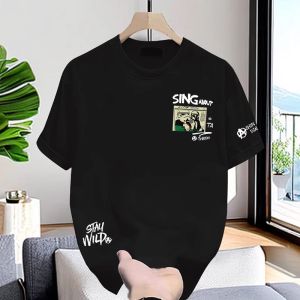 เสื้อยืดคอกลมแขนสั้นทรงสลิมฟิตสำหรับผู้ชาย ผ้าฝ้ายแท้ ทรงหลวม แฟชั่นฤดูร้อน 2024 ใหม่ เสื้อยืดผู้ชาย แฟชั่น