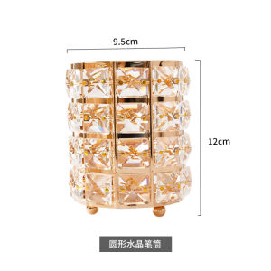 กล่องเก็บของคริสตัลสําหรับแปรงเครื่องสําอางและดินสอเขียนคิ้วสไตล์ยุโรป INS หวีตั้งโต๊ะยอดนิยมสําหรับเครื่องมือแต่งหน้า