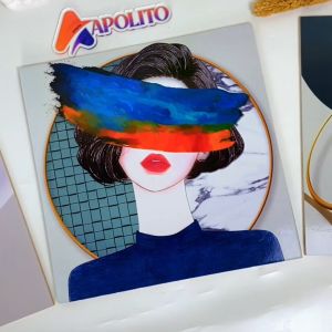 Hiasan Dinding Aesthetic Girl Realistic Konsep Art Satu Set Isi 3 Wall Decor