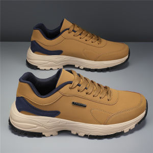 ORNGMALL Mens Casual Sneakers - Faux Leather Upper & Cushioned EVA Sole for All-Season Non-Slip Lace-Up Casual Shoes for Outdoor Suitable for Boyfriend Gifts New Year Casual Outdoor Sport Travel Graduation Birthdayl