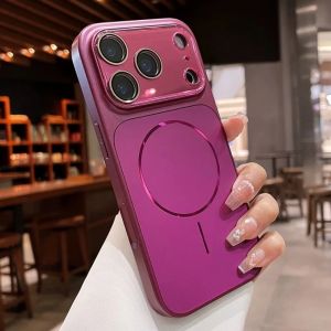 szhaiyu | Luxury Shockproof Matte Bumper Clear Magnetic Case For iPhone 17 Pro Max 16 15 14 13 For Magsafe Shockproof Hybrid Lens Cover