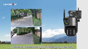 4MP PTZ IP Camera Wi-Fi with 10X Zoom and 360° Rotation, สำหรับสวนผลไม้ทุ่งหญ้า