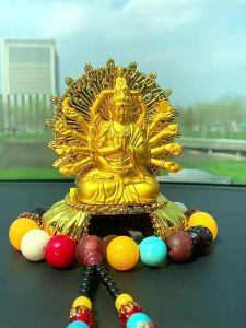 Tượng Phật Quan Âm nghìn tay có vòng xoay năng lượng mặt trời cao cấp