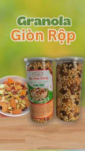 Granola Yến Mạch Nổ Giòn Rộp Hủ 500g Hạt Ngũ Cốc Ngũ Cốc
