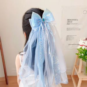 DUBAO | Princess Style Blue Bow Clip
