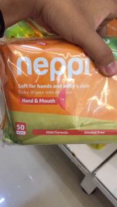 Promo Buy 1 Get 1 free - Tisu Basah Neppi Baby Wipes isi 50 pcs - Tissue Basah Bayi Parfum/NON parfum Murah