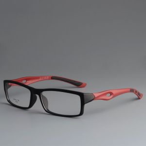 Optical Sports Glasses Frame Playing Basketball Ultra-Light TR90 Stylish Full Rim Frame Non Slip Black with Myopia Glasses Glasses Mens Fashion