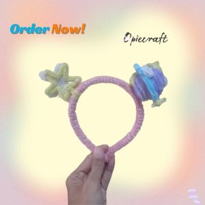 Bando pipe cleaner/ bando kawat bulu/ bando karakter planet/ bando planet Saturnus/ bando anak/ bando lucu/ bando ootd