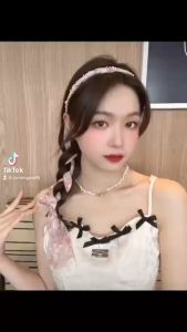Dây buộc lụa dùng để bện tóc và kết tóc hoa nhí ngọt ngào dễ thương phong cách Nhật Bản Hàn Quốc